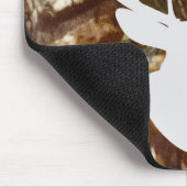 迷彩柄のマウスパッドのラバシカの木びき台の正面図 マウスパッド (コーナー)