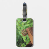 迷彩柄のリス ラゲッジタグ (裏面縦)