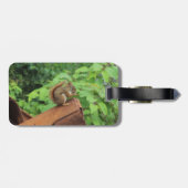迷彩柄のリス ラゲッジタグ (裏面横)