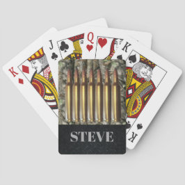 迷彩柄の一流の弾丸の弾薬狩りの狙撃兵カード トランプ