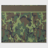 迷彩柄の包装紙 ラッピングペーパー (フラット)