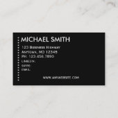 迷彩柄の壁-名刺 名刺 (裏面)