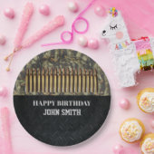 迷彩柄の狩りの弾薬誕生会の人のプレート ペーパープレート (パーティー)