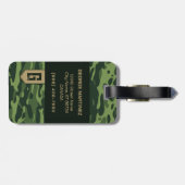 迷彩柄の男/父の荷物タグ ラゲッジタグ (裏面横)