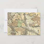 迷彩柄の結婚式招待状 招待状 (裏面)