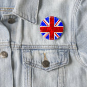 迷彩柄の英国国旗 缶バッジ (インサイチュ)