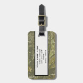 迷彩柄の荷物のラベル ラゲッジタグ (正面縦)