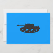 迷彩柄の誕生日 招待状 (裏面)