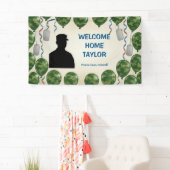 迷彩柄の軍歓迎ホームコミュニティバナー 横断幕 (インサイチュ)