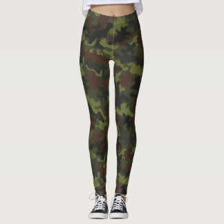 迷彩柄のCamoflaugeの自閉症の認識度のパズルの部分 レギンス