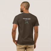 迷彩柄のGeocaching logoedワイシャツ Tシャツ (裏面フル)