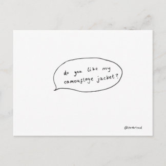 迷彩柄はがき ポストカード