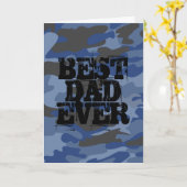 迷彩柄はっきりした最高のパパエバ カード (黄色い花)