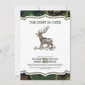 迷彩柄は結婚式招待状に狩りあります 招待状 (正面)