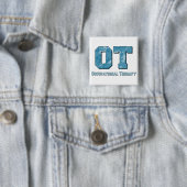 迷彩柄は青に文字を入れます 缶バッジ (インサイチュ)