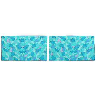 迷彩柄アクア 枕カバー