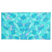 迷彩柄アクア 枕カバー (正面左)