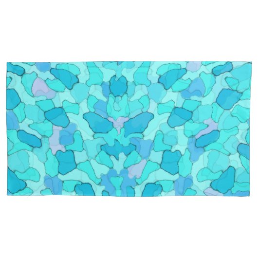 迷彩柄アクア 枕カバー (正面左)