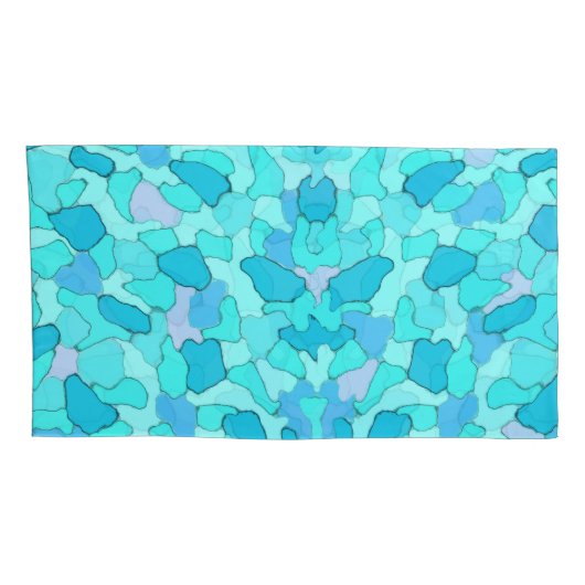 迷彩柄アクア 枕カバー (裏面-右)