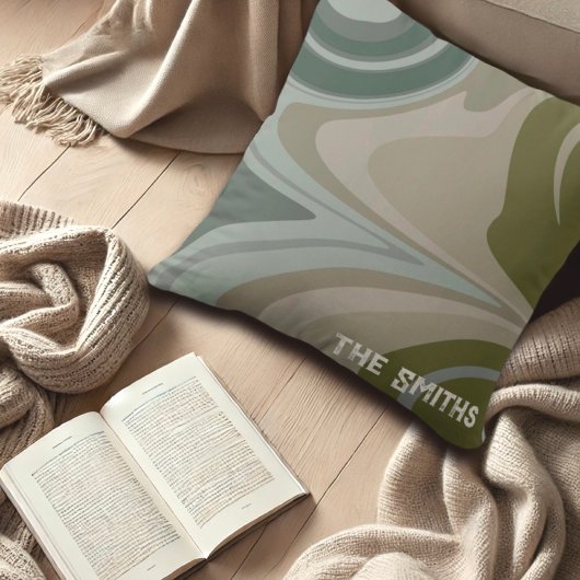 迷彩柄インスパイア名パーソナライズされた抽象芸術モダン クッション