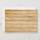 迷彩柄ウッ素朴ド結婚式招待状 招待状 (裏面)