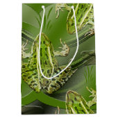 迷彩柄カエル ミディアムペーパーバッグ (正面)