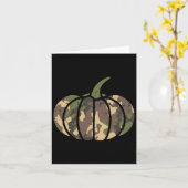 迷彩柄カモフラージカボンプキンハロウィーンの衣装メンズウーメ カード (黄色い花)