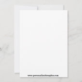 迷彩柄カモフラージュ結婚式招待状 招待状 (裏面)