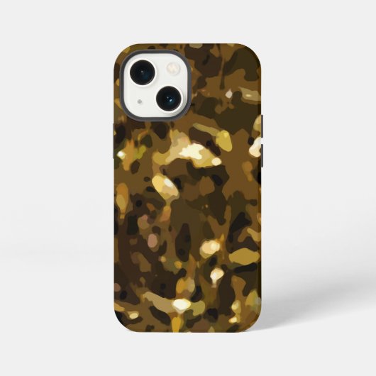 迷彩柄カラー抽象芸術パターン iPhoneケース (裏面)