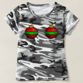 迷彩柄クリスマスオーナメントTシャツ Tシャツ