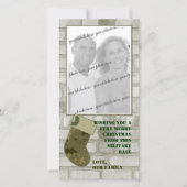 迷彩柄クリスマスフォトカード シーズンカード (正面)