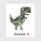 迷彩柄クロムTレックス シール (シート)