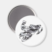 迷彩柄グレースレッドオンブラックコピー マグネット (正面/裏面)