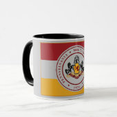 +迷彩柄グレーマグ(PMCロゴ付き) マグカップ (正面左)