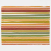 迷彩柄ストライプ フリースブランケット (正面(横))