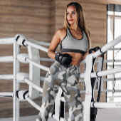 迷彩柄スノーデザーパターン（の模様が）あるト |レギンス レギンス