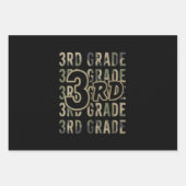 迷彩柄チーム3級分隊新学期先生 ラッピングペーパーシート (正面)