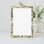 迷彩柄テクスチャパターン サンキューカード (スタンド正面)