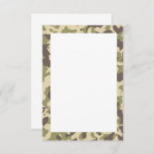 迷彩柄テクスチャパターン サンキューカード (正面/裏面)