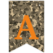 迷彩柄ディアー狩りバックメンズ誕生日バナー バンティングフラッグ (第3の旗)