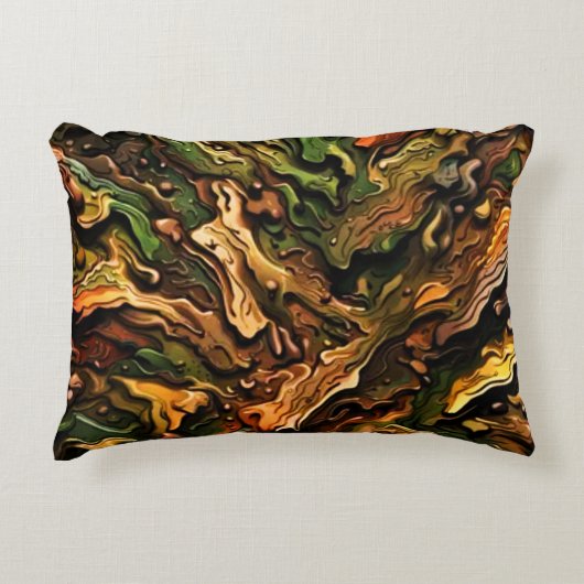 迷彩柄デザイン アクセントクッション (正面)