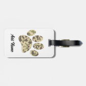 迷彩柄ドッグポープリント ラゲッジタグ (裏面横)