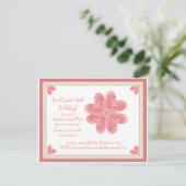 迷彩柄ハート 招待状 (スタンド正面)