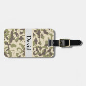 迷彩柄パターンの名前の追加 ラゲッジタグ (正面横)