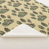 迷彩柄パターン犬のポープリント シェルパブランケット (3/4)