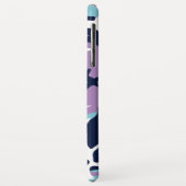 迷彩柄パターン – パープルネイビーブルーホワイト Case-Mate iPhoneケース (裏面/左)