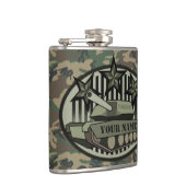 迷彩柄パーソナライズされたタンカーモノグラムフラスコ フラスク (右)