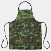迷彩柄パーソナライズされた エプロン (正面)