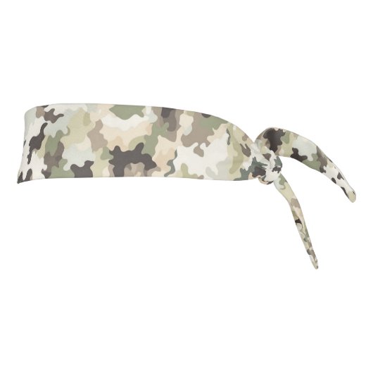 迷彩柄プリントタイバックヘッドバンド タイヘッドバンド (回転90)