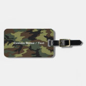 迷彩柄ラゲッジタグ – 名前をカスタムする&ロゴ ラゲッジタグ (正面横)